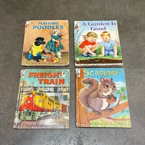 Vintage Rand McNally Elf Books Collection - Lot of 4